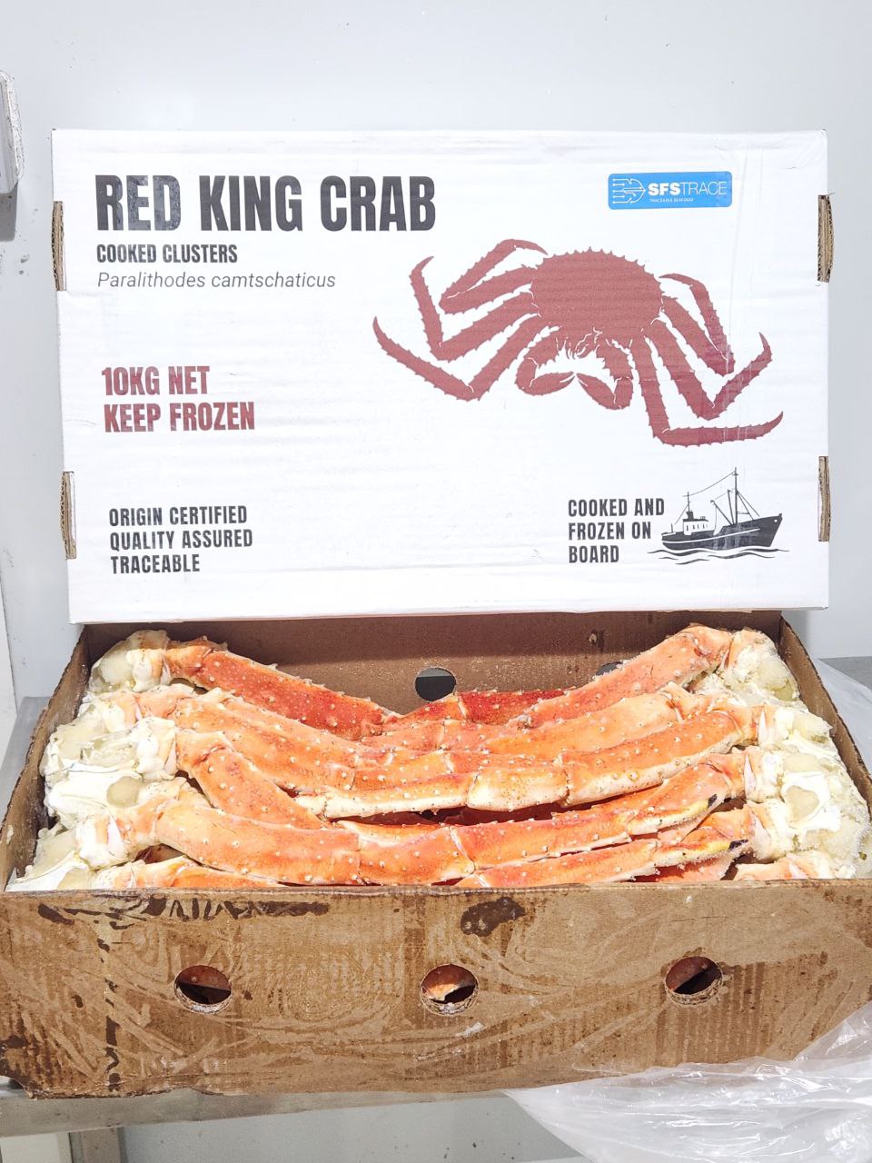 Frozen Red King Crab Cooked Clusters